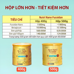 [Chính hãng mẩu mới]Thực Dưỡng Miễn Dịch Nutri Nano Fucoidan 500g