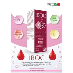 Iroc Dạng Giọt Bổ Sung Sắt và Vitamin C Cho Bé Từ 0 Tháng Tuổi - Hỗ Trợ Giảm Thiếu Máu và Tăng Cường Miễn Dịch