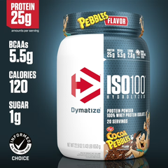   Sữa bột tăng cơ Dymatize ISO100 Hydrolyzed vị Cocoa Pebbles (1.43LB) 650g