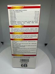 Viên uống Vitamin 6B giúp bổ sung vitamin nhóm B giúp tăng sức khỏe, giảm đau dây thần kinh, suy nhược thần kinh 