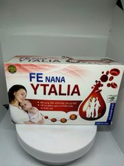 Viên uống FE NANA YTALIA Giúp bổ sung sắt, acid folic cho cơ thể - Hộp 60 viên