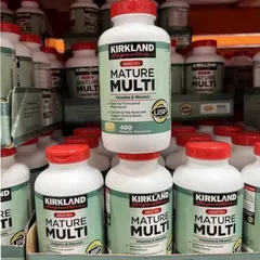 Vitamin tổng hợp Kirkland Signature Adults 50+ Mature Multi 400 viên - Hỗ trợ sức khỏe toàn diện cho người trên 50 tuổi - S/P Chuẩn Mỹ