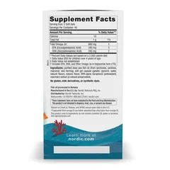 Viên nang mềm Nordic Naturals Ultimate Omega Junior, 680 mg, dầu cá, 90 viên.