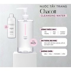 Nước Tẩy Trang Chacott For Professionals 500ml, giúp tẩy trang, rửa sạch mặt và dưỡng da như lotion giúp da được làm sạch sâu