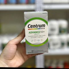 Viên uống bổ sung Vitamin & Khoáng chất Centrum Advanced 50+[100 viên] Nâng cao sức khỏe dành cho người trên 50 tuổi - S/P Chuẩn Úc