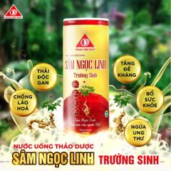 Sâm Ngọc Linh trường sinh đỏ (Thùng 24lon)