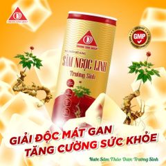 Sâm Ngọc Linh trường sinh đỏ (Thùng 24lon)