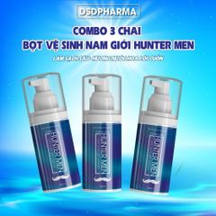 Combo 3 chai bọt vệ sinh hunter men giúp nam giới thơm tho sạch sẽ