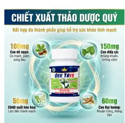 Viên uống hỗ trợ nhuận tràng, hạn chế nguy cơ bị trĩ Qee Tree Kingphar (60 viên)