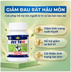 Viên uống hỗ trợ nhuận tràng, hạn chế nguy cơ bị trĩ Qee Tree Kingphar (60 viên)