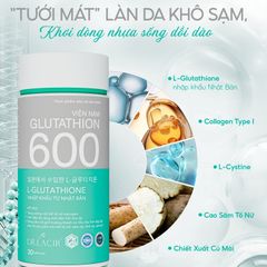 Viên Uống Glutathione 600 Hỗ Trợ Mờ Nám Trắng Da Tăng Cường Nội Tiết Tố