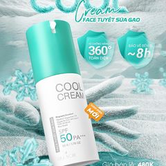 Cool Cream Face Tuyết Sữa Gạo Dr Lacir 50g SPF 50 PA +++ Chính Hãng