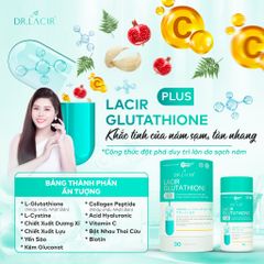 Lacir Glutathione Plus Dr Lacir Hỗ Trợ Giảm Nám Sáng Da Hạn Chế Lão Hóa