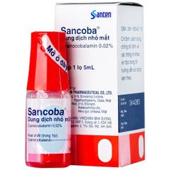 Thuốc Nhỏ Mắt Sancoba 0.02% Santen Nhật Bản 5ml x 10 Chai - Hỗ Trợ Giảm Mỏi Mắt, Khô Mắt, Điều Tiết Mắt Chính Hãng
