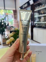 THE WHOO UV Ultimate Anti-Wrinkle Sunscreen NAD POWER 24™ SPF50+/PA++++ (tuýp lớn bên trái và tuýp nhỏ ở giữa).