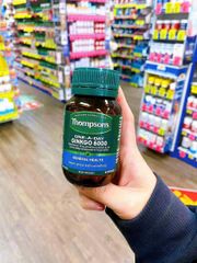 Viên uống Thompson's One-A-Day Ginkgo 6000 - Cải thiện lưu thông máu não & Chống lại tổn thương oxy hóa tế bào thần kinh 60 viên - S/P Chuẩn Úc