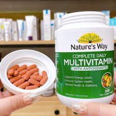 Úc) Vitamin Tổng Hợp Nature's Way Multivitamin Cho Người Lớn - Hỗ Trợ Tăng Cường Sức Đề Kháng, Giảm Mệt Mỏi, Bổ Sung Vitamin & Khoáng Chất