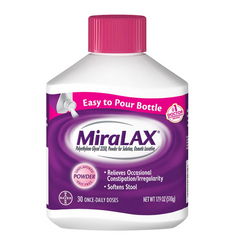 Hỗ trợ nhuận tràng, giảm táo bón MiraLAX Powder Laxative 30 liều lượng (510g) USA AUTH