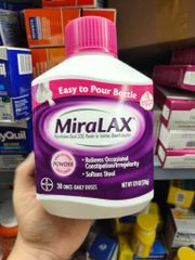 Hỗ trợ nhuận tràng, giảm táo bón MiraLAX Powder Laxative 30 liều lượng (510g) USA AUTH