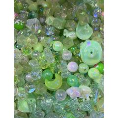 [DIY] GREEN SHINY BEADS HẠT XANH LÁ LẤP LÁNH TỔNG HỢP CHARM CHAIN DIY DRAFTING HANDMADE 778243