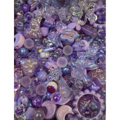 [DIY] PURPLE SHINY BEADS HẠT TÍM LẤP LÁNH CHARM CHAIN DIY DRAFTING HANDMADE 778271