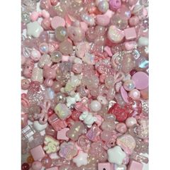 [DIY] SHINING BLING PINK BEADS HẠT PINKY LẤP LÁNH BIG BEADS DIY HANDMADE CHARM CHAIN DRAFTING 778280