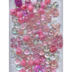[DIY] SHINING BLING PINK BEADS HẠT PINKY LẤP LÁNH BIG BEADS DIY HANDMADE CHARM CHAIN DRAFTING 778280