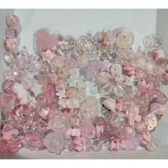 [DIY] SHINING BLING PINK BEADS HẠT PINKY LẤP LÁNH BIG BEADS DIY HANDMADE CHARM CHAIN DRAFTING 778280