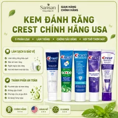 Kem Đánh Răng Crest Mỹ 3D White Pro Advanced Pro Health Brilliance Ultra Complete Scope Làm Trắng Răng