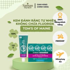 Kem Đánh Răng Bạc Hà Tự Nhiên Không Chứa Fluoride - Làm Trắng Răng, Giảm Mảng Bám, Hơi Thở Thơm Mát 100% Tự Nhiên