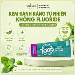 Kem Đánh Răng Bạc Hà Tự Nhiên Không Chứa Fluoride - Làm Trắng Răng, Giảm Mảng Bám, Hơi Thở Thơm Mát 100% Tự Nhiên