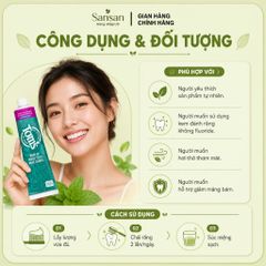 Kem Đánh Răng Bạc Hà Tự Nhiên Không Chứa Fluoride - Làm Trắng Răng, Giảm Mảng Bám, Hơi Thở Thơm Mát 100% Tự Nhiên