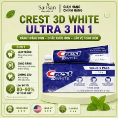 Kem Đánh Răng Crest Mỹ 3D White Pro Advanced Pro Health Brilliance Ultra Complete Scope Làm Trắng Răng
