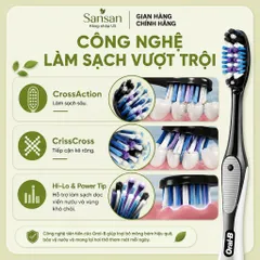 Bộ 8 Bàn Chải Đánh Răng Oral-B Cross Action Pro Advanced Lông Mềm - Làm Sạch Mảng Bám, Bảo Vệ Nướu, Người Lớn