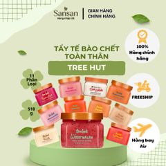 Tẩy Tế Bào Chết Toàn Thân Tree Hut Shea Sugar Scrub 510g/18oz Dưỡng Ẩm Da Mềm Mịn Nhiều Mùi- Nội địa Mỹ