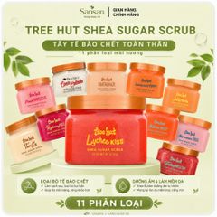 Tẩy Tế Bào Chết Toàn Thân Tree Hut Shea Sugar Scrub 510g/18oz Dưỡng Ẩm Da Mềm Mịn Nhiều Mùi- Nội địa Mỹ