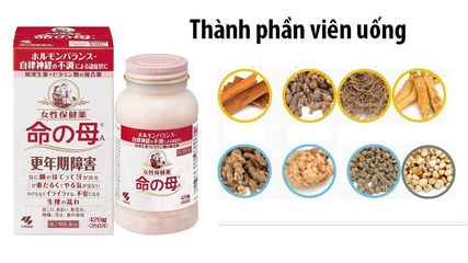 Viên uống hỗ trợ tiền mãn kinh 840 viên Kobayashi, giúp cân bằng hormone, kéo dài thời kỳ thanh xuân tươi trẻ, làm chậm lão hóa, giảm chứng bốc hỏa, rụng tóc
