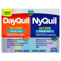 DayQuil NyQuil Severe Cold & Flu 48 viên