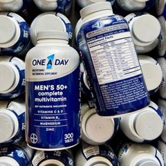 Bayer One A Day Men's 50+ Complete Multivitamin 300 viên - Bổ sung Vitamin tổng hợp cho Nam giới trên 50 tuổi - S/P Chuẩn Mỹ