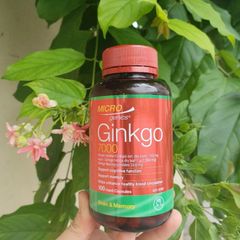 Viên uống Bổ não Microgenics Ginkgo 7000 - Duy trì tuần hoàn não ổn định & Phòng ngừa suy giảm tuần hoàn ngoại biên 100 viên - S/P Chuẩn Úc