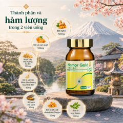 Viên uống hỗ trợ tốt cho người bị trĩ Hemor Gold Jpanwell (60 viên)