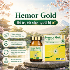 Viên uống hỗ trợ tốt cho người bị trĩ Hemor Gold Jpanwell (60 viên)