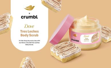 Tẩy tế bào Dove & Crumbl Limited Edition Body Scrub 425g của Mỹ