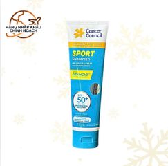 Kem chống nắng, kháng nước và mồ hôi - Cancer Council Sport Sunscreen Dry Touch & Sweat Resistant Lotion SPF 50+ (110ml)