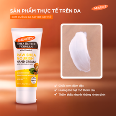 Kem dưỡng ẩm phục hồi da tay khô ráp và nứt nẻ - Palmer's Shea Butter Formula Raw Shea Nourish Hand Cream 96g