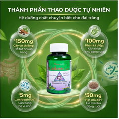Viên uống giúp nhuận tràng, giảm táo bón, tốt cho tiêu hóa Colon Care Vitamins For Life (60 viên)