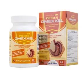 Viên uống hỗ trợ cải thiện tiêu hóa Premium Omexxel Curcumin C3 Complex W/Bioperine (60 viên)