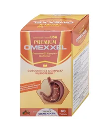 Viên uống hỗ trợ cải thiện tiêu hóa Premium Omexxel Curcumin C3 Complex W/Bioperine (60 viên)