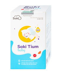 Bột hòa tan hỗ trợ trẻ giảm quấy khóc, giúp trẻ ngủ ngon, tăng cường tiêu hóa Soki Tium Baby (12 gói x 3g)