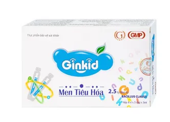 Men Tiêu Hoá Ginkid bổ sung lợi khuẩn, giảm đầy bụng, khó tiêu, chướng bụng (4 vỉ x 5 ống x 5ml)